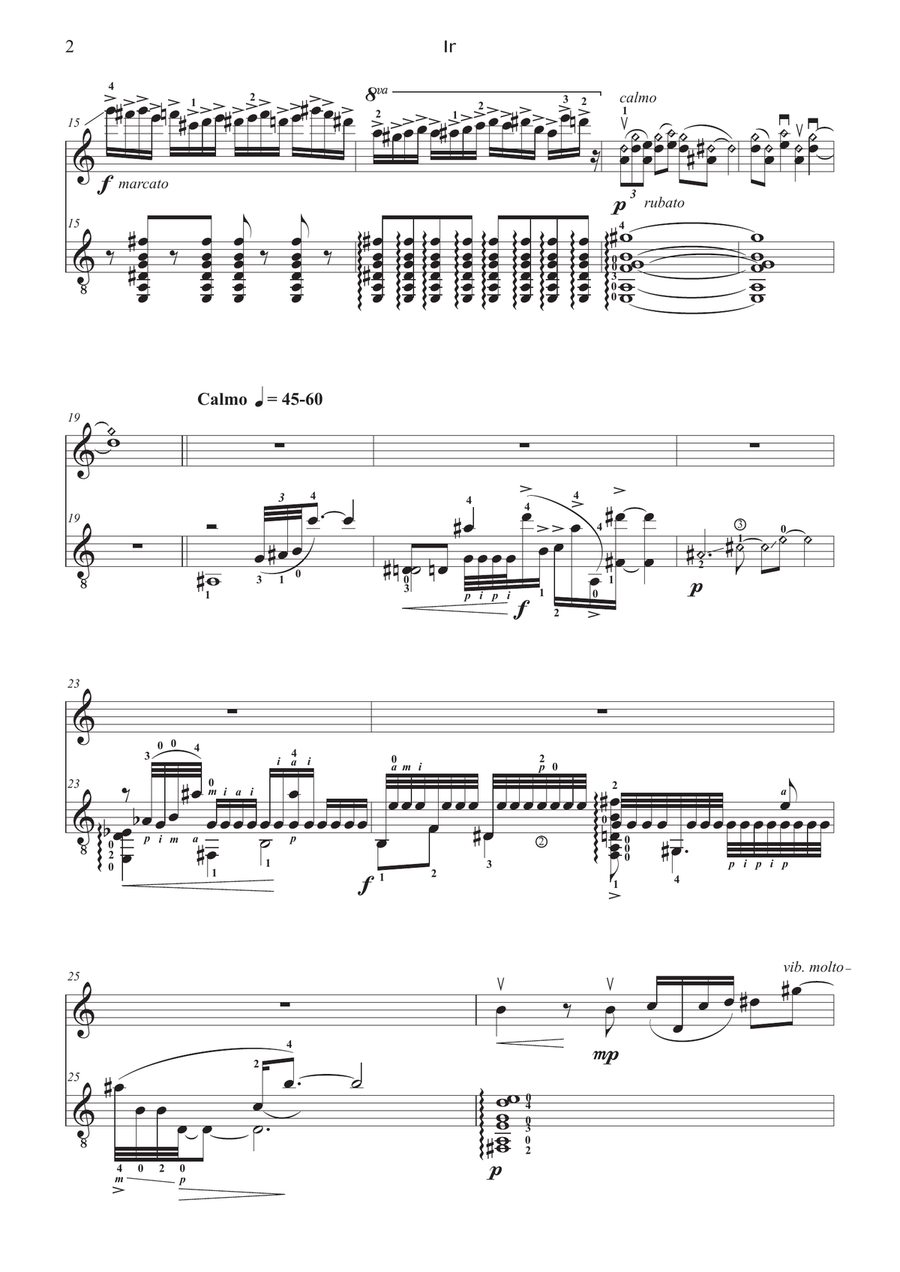 GERVASONI – Ir | Violin & Guitar | PDF String Duet scores gallery preview page 4