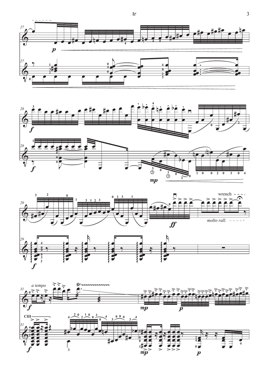 GERVASONI – Ir | Violin & Guitar | PDF String Duet scores gallery preview page 5