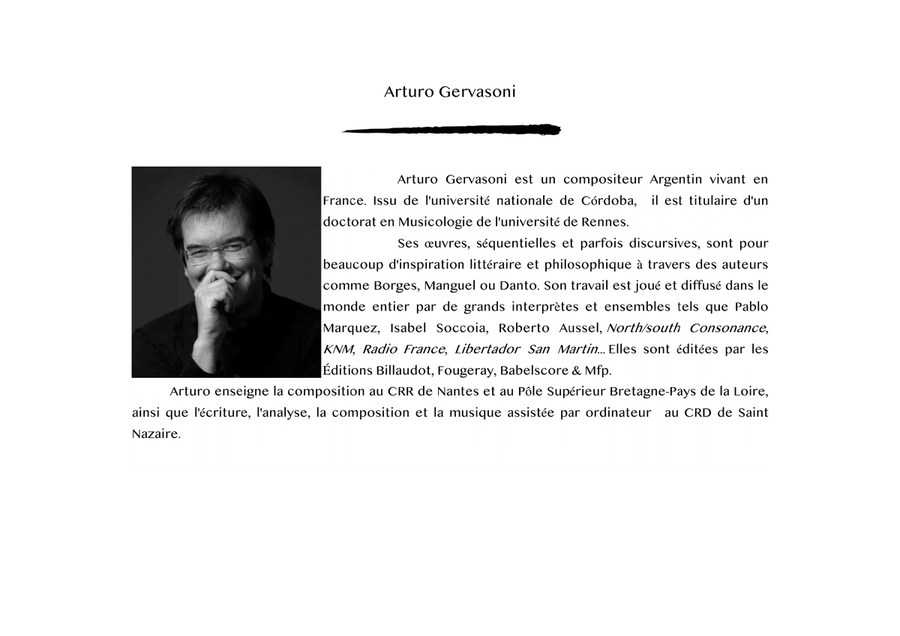 Gervasoni – Before the gaze fixed on the infinitely small | Guitar Quartet | PDF Guitar Ensemble scores gallery preview page 2