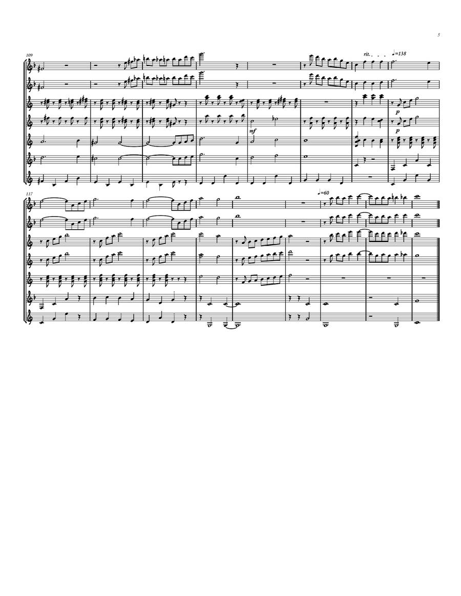 I Could Have Danced All Night Guitar Ensemble scores gallery preview page 5