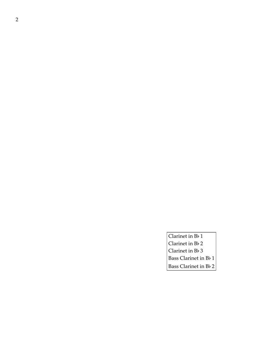 Love Of My Life Clarinet Quintet scores gallery preview page 2