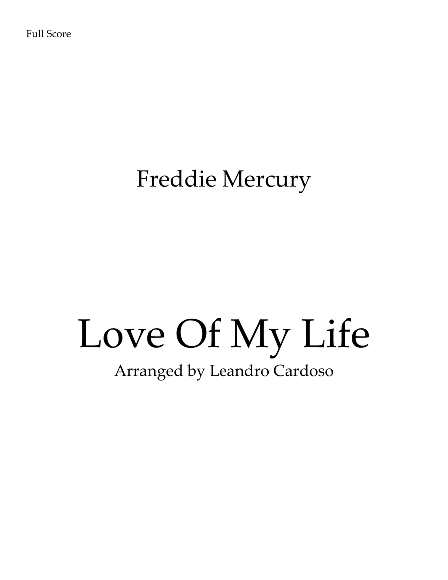 Love Of My Life Woodwind Quintet scores gallery preview page 1