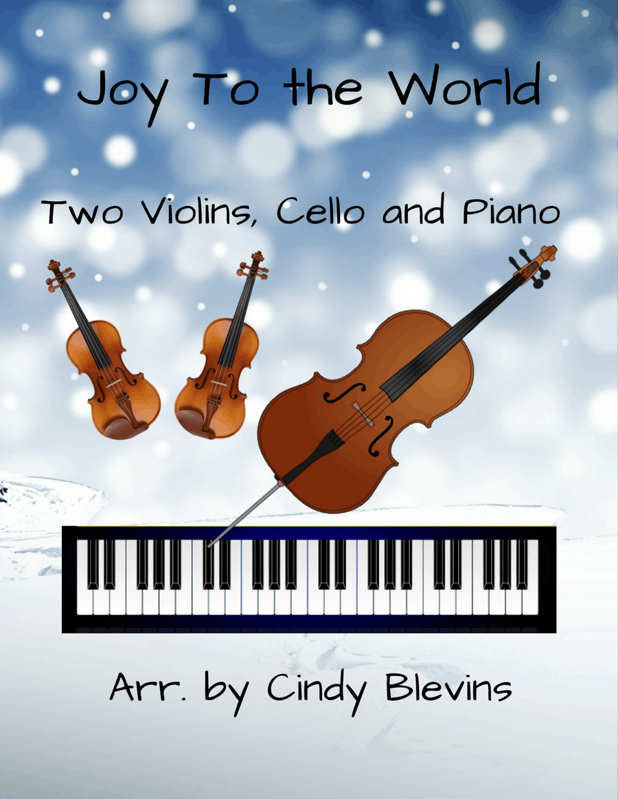 Joy To the World, for Two Violins, Cello and Piano Piano Quartet scores gallery preview page 1