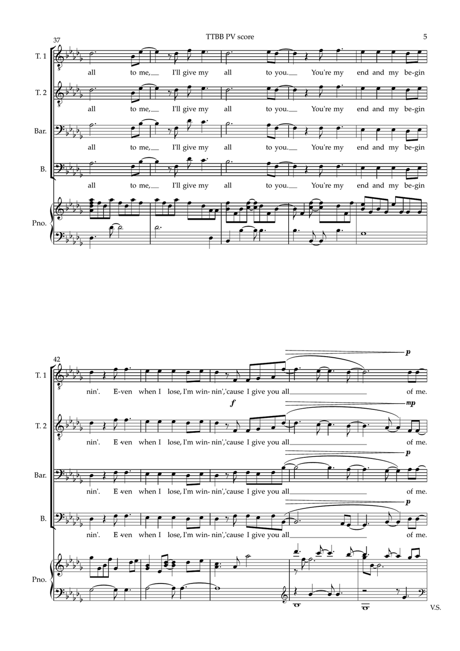 All Of Me All Of Me TTBB scores gallery preview page 5