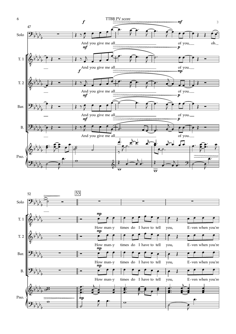 All Of Me All Of Me TTBB scores gallery preview page 6