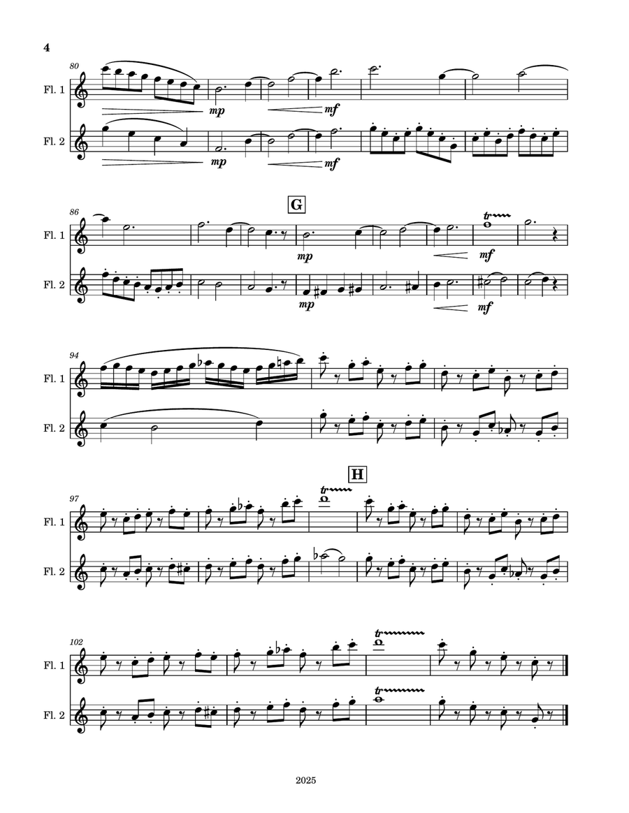 Two Robins Two Robins Flute Duet scores gallery preview page 4
