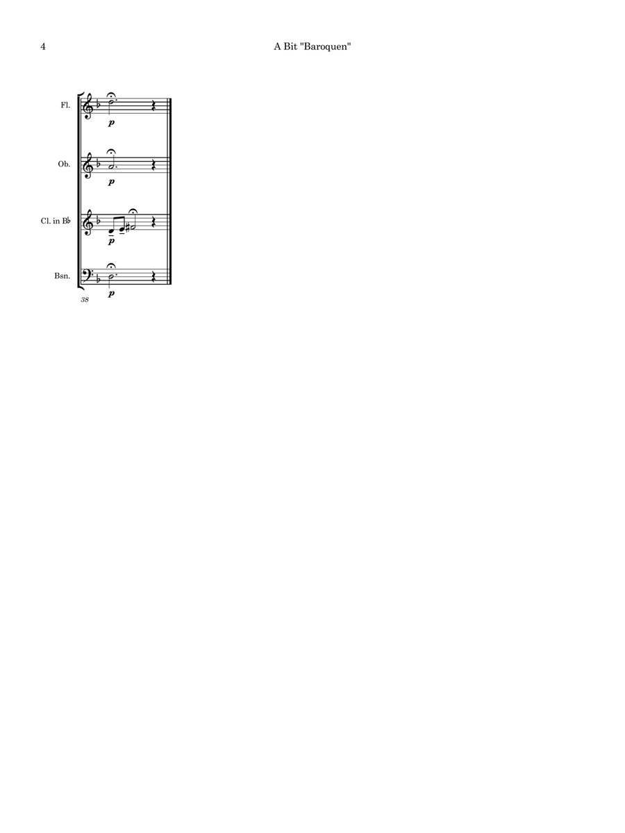 A Bit Baroquen A Bit Baroquen Woodwind Quartet scores gallery preview page 5