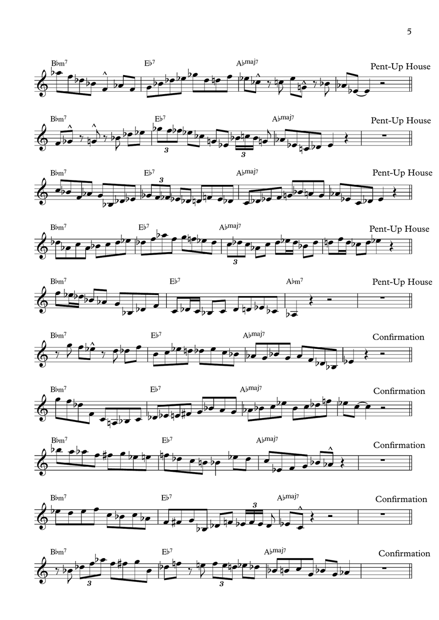 10 Clifford Brown II-V-I Licks in 12 Keys Trumpet scores gallery preview page 5