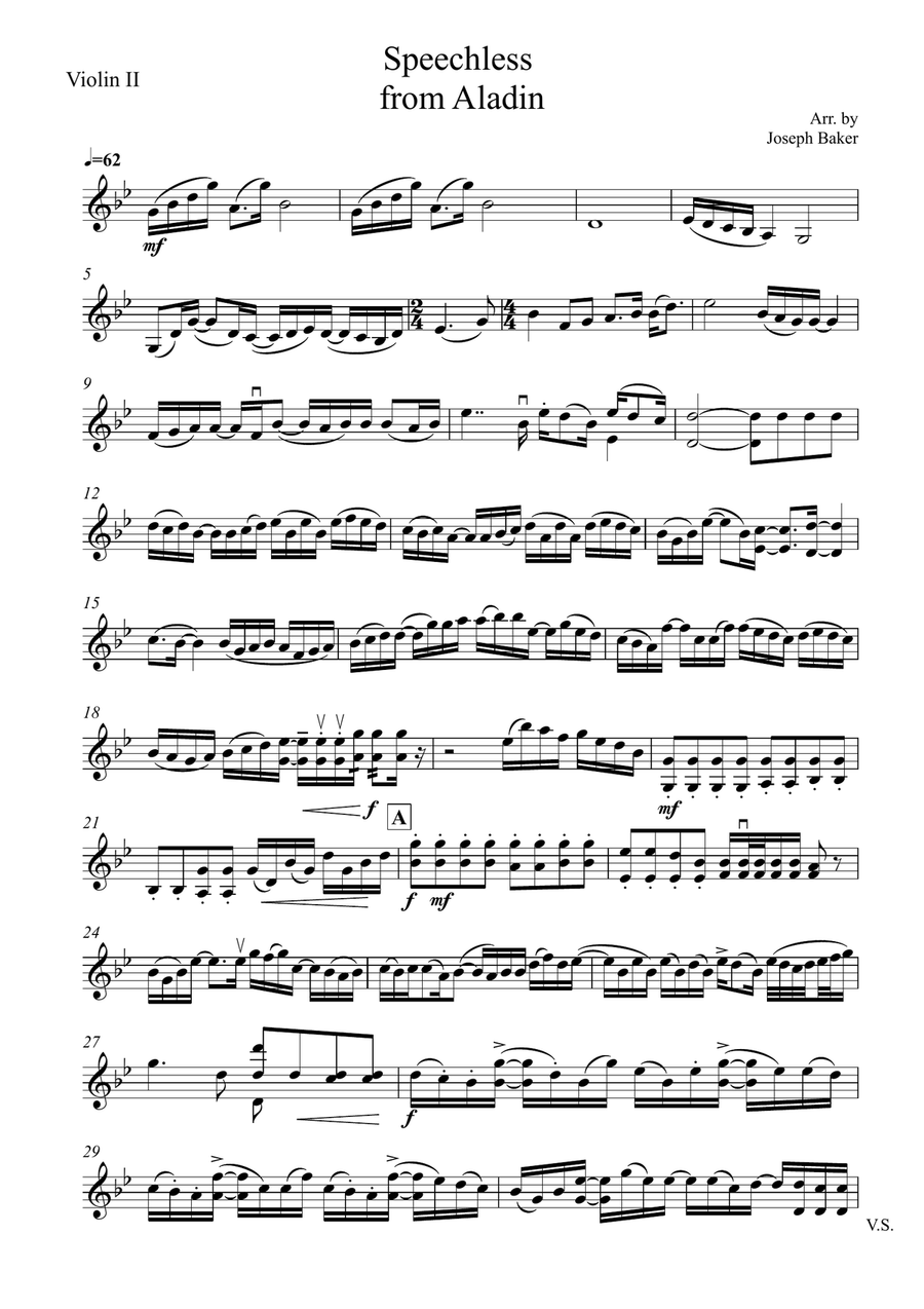 Speechless Speechless String Quartet scores gallery preview page 3