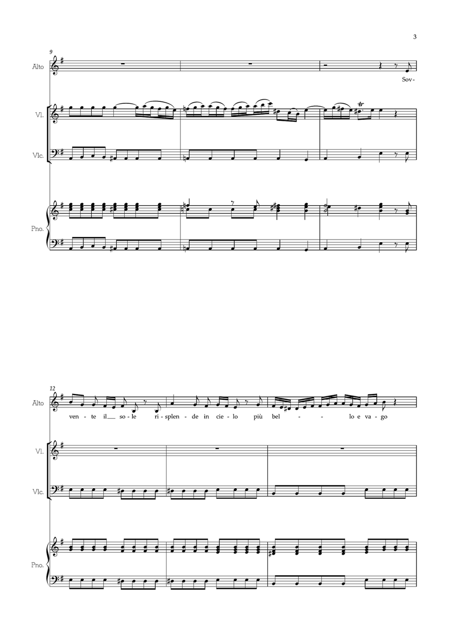 Sovvente il sole Sovvente il sole Piano Trio scores gallery preview page 4