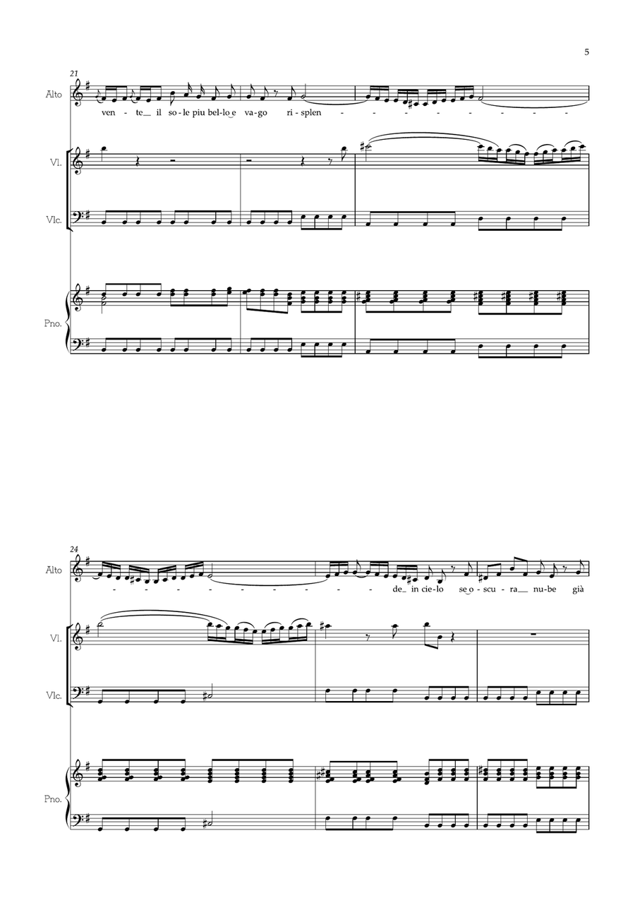 Sovvente il sole Sovvente il sole Piano Trio scores gallery preview page 6
