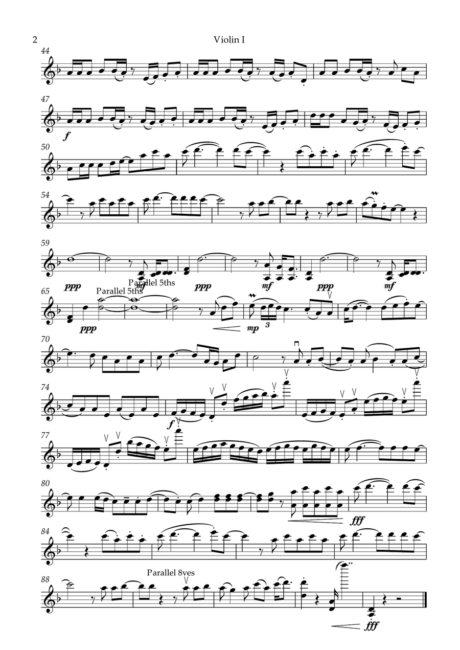 Rolling In The Deep Rolling In The Deep String Quartet scores gallery preview page 2