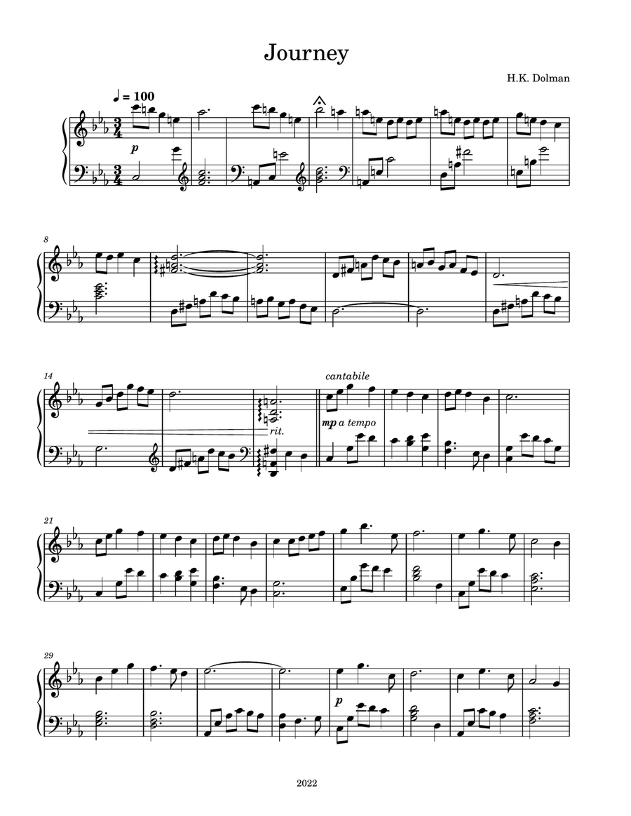 Journey Journey Piano Solo scores gallery preview page 1
