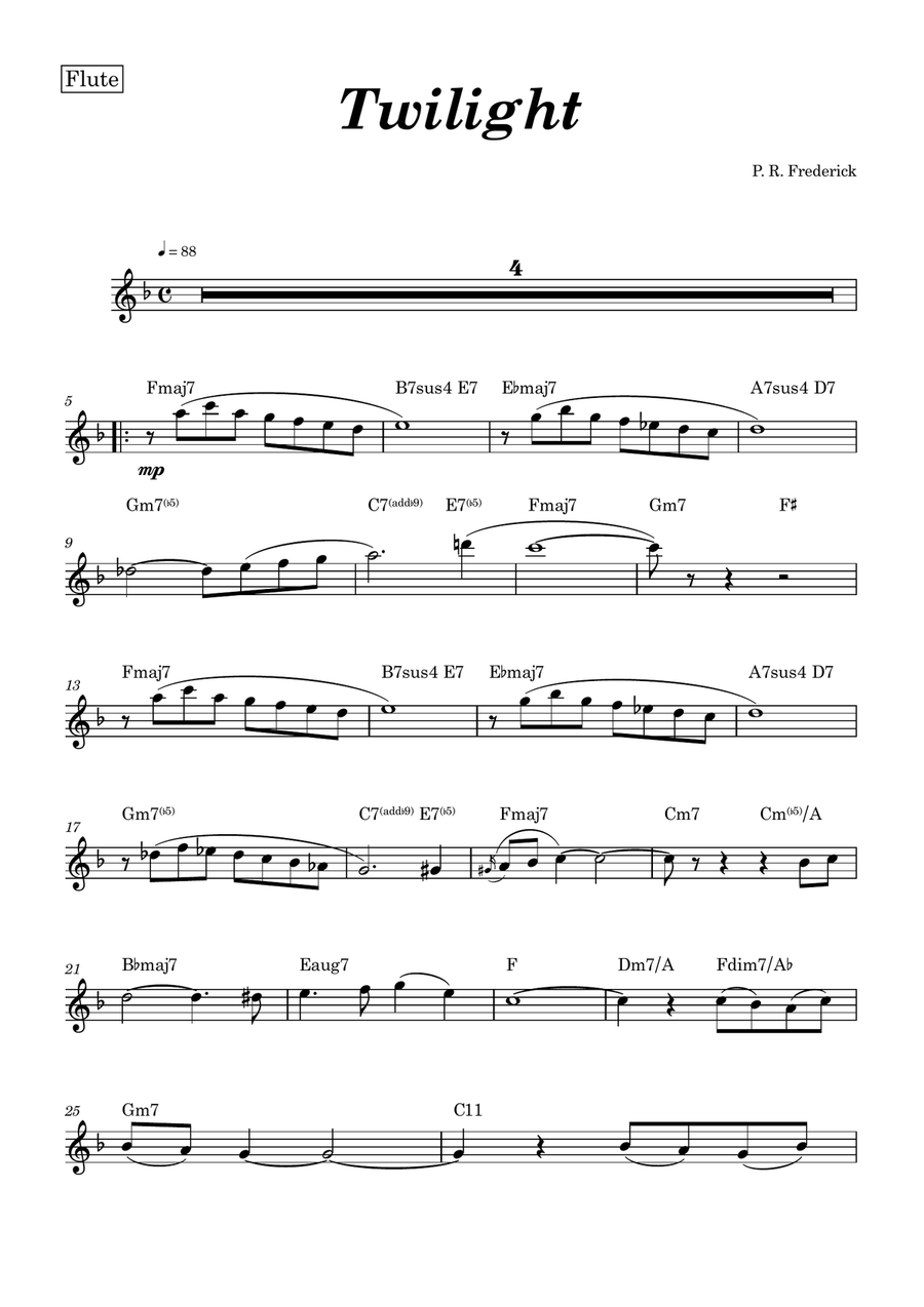 Twilight Twilight Flute scores gallery preview page 1