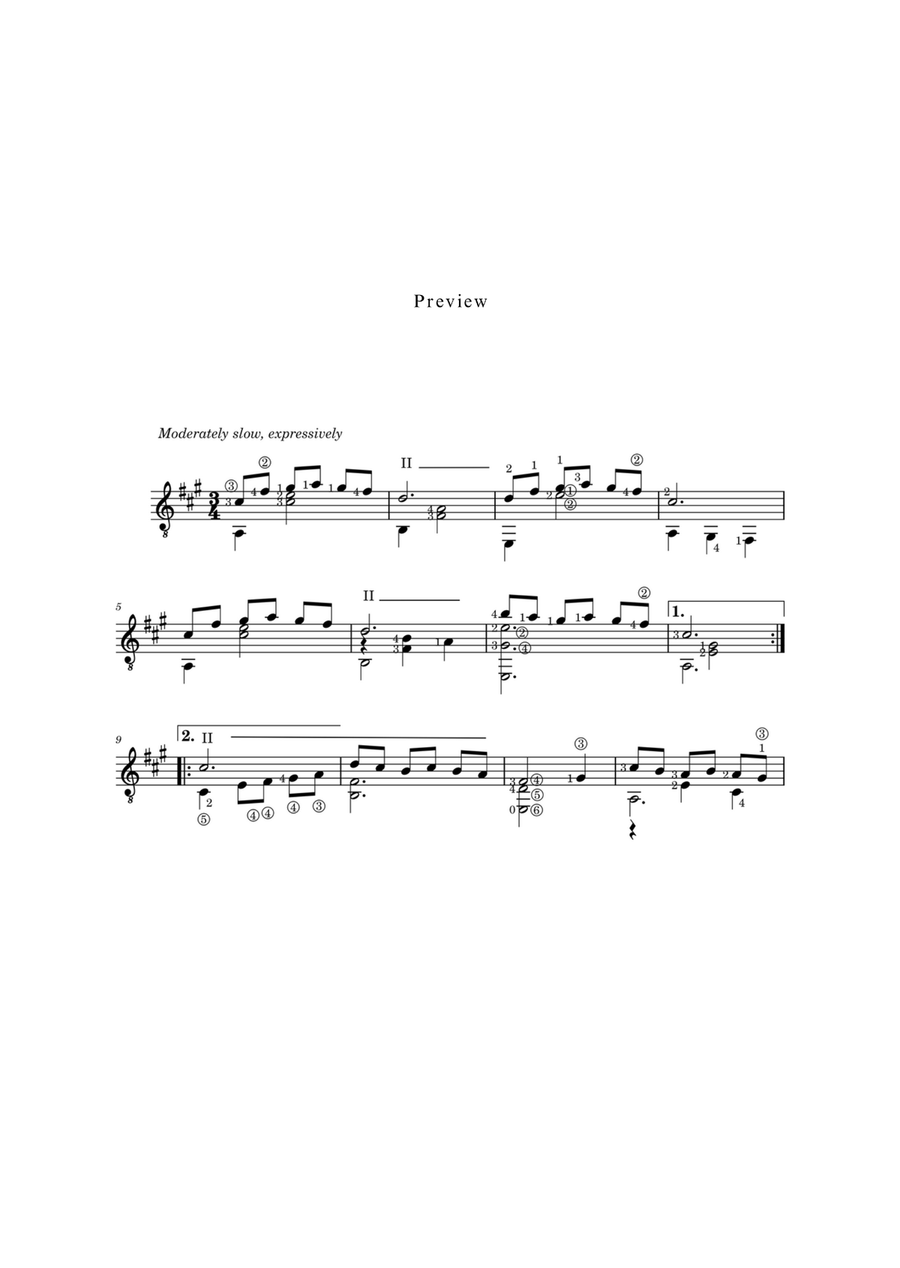 Mia & Sebastian's Theme Acoustic Guitar scores gallery preview page 2
