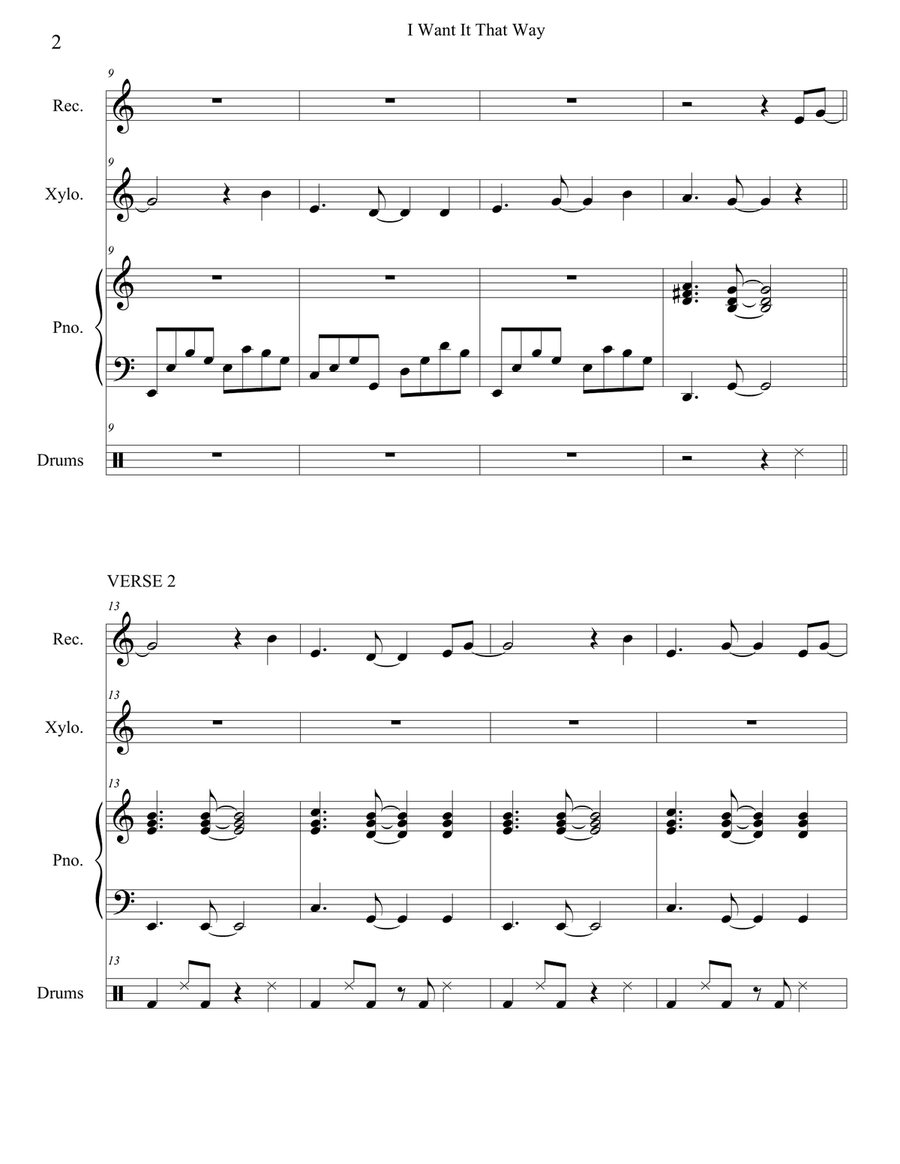 I Want It That Way Small Ensemble scores gallery preview page 6