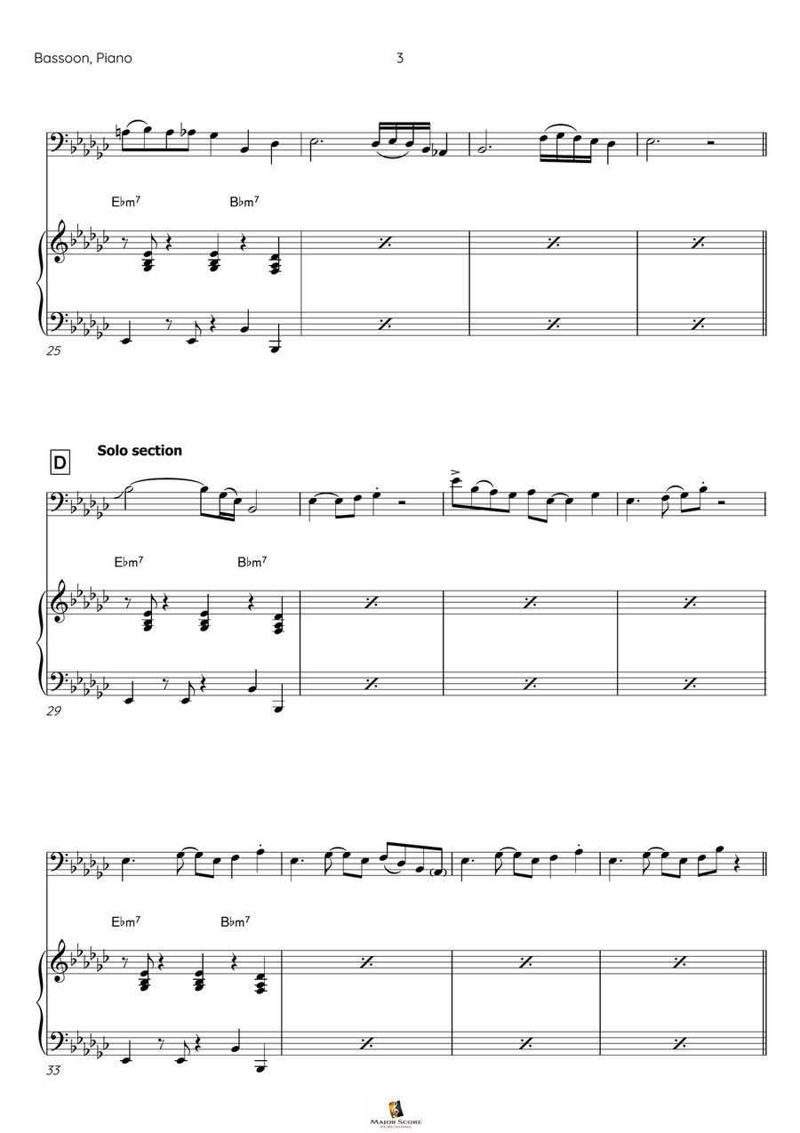 Take Five Bassoon scores gallery preview page 4