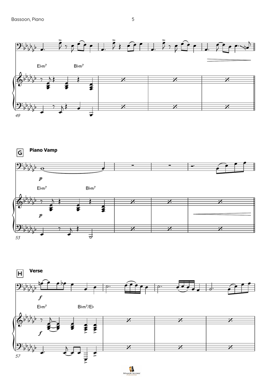 Take Five Bassoon scores gallery preview page 6