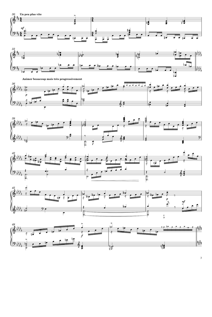 Mélancolie - Francis Poulenc Piano Solo scores gallery preview page 3