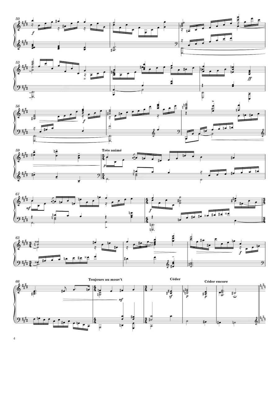 Mélancolie - Francis Poulenc Piano Solo scores gallery preview page 4