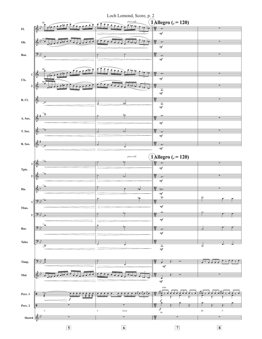 Loch Lomond Loch Lomond Concert Band scores gallery preview page 2
