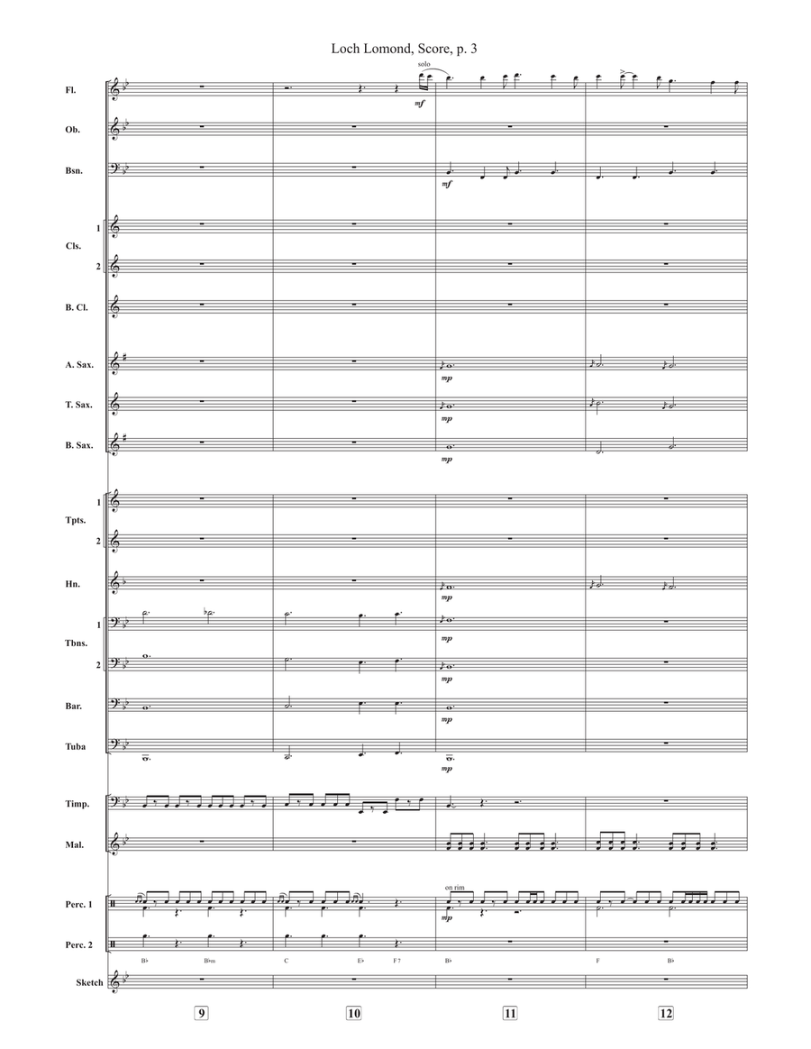 Loch Lomond Loch Lomond Concert Band scores gallery preview page 3