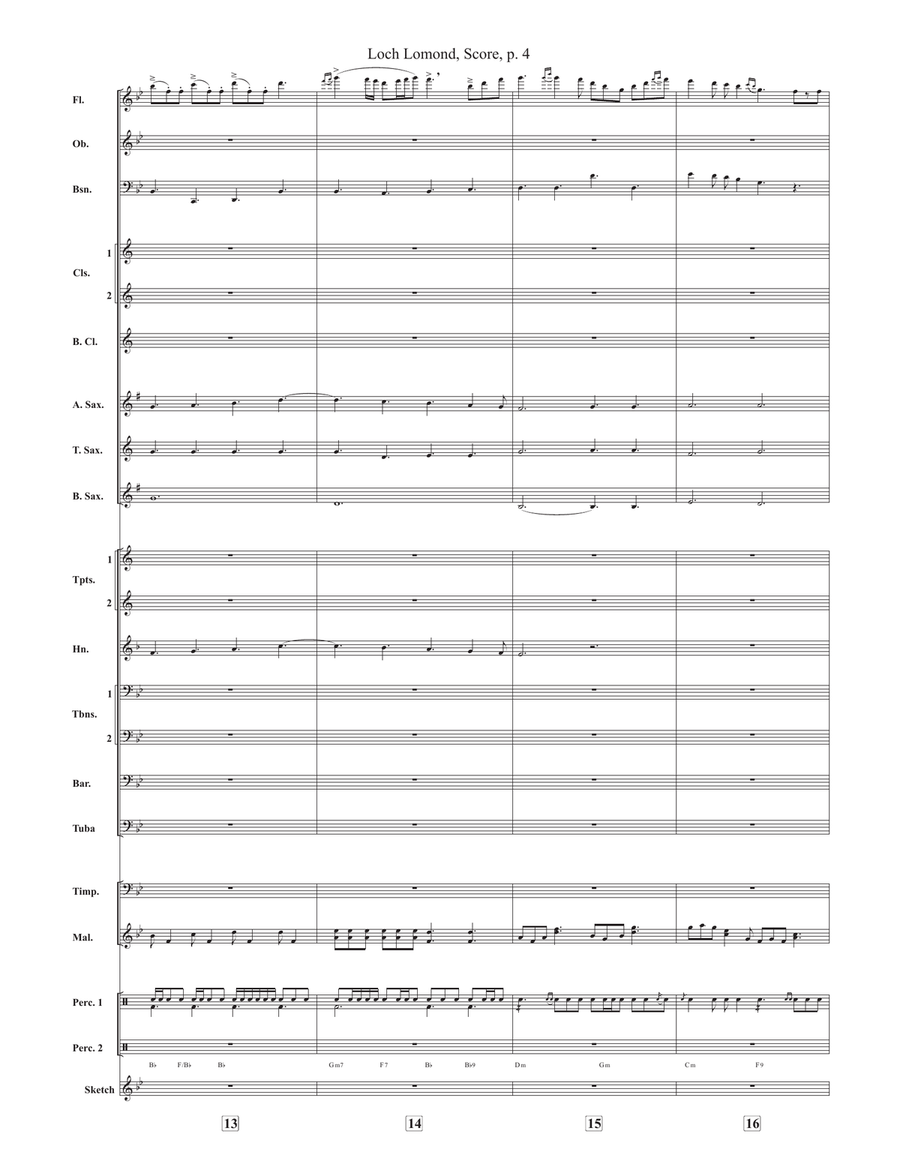 Loch Lomond Loch Lomond Concert Band scores gallery preview page 4