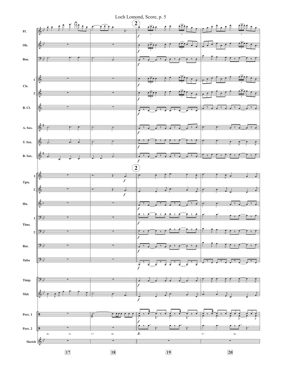 Loch Lomond Loch Lomond Concert Band scores gallery preview page 5