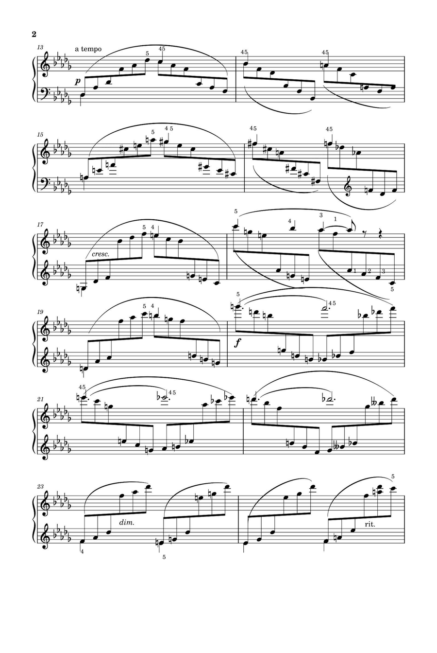 Prelude Op.42,No.1 - Reinhold Glière Piano Solo scores gallery preview page 2