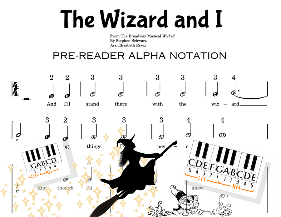The Wizard And I Easy Piano scores gallery preview page 4