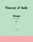 Mirage, by Vincent d' Indy, in A Major