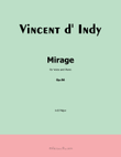 Mirage, by Vincent d' Indy, in B Major