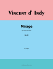 Mirage, by Vincent d' Indy, in C Major