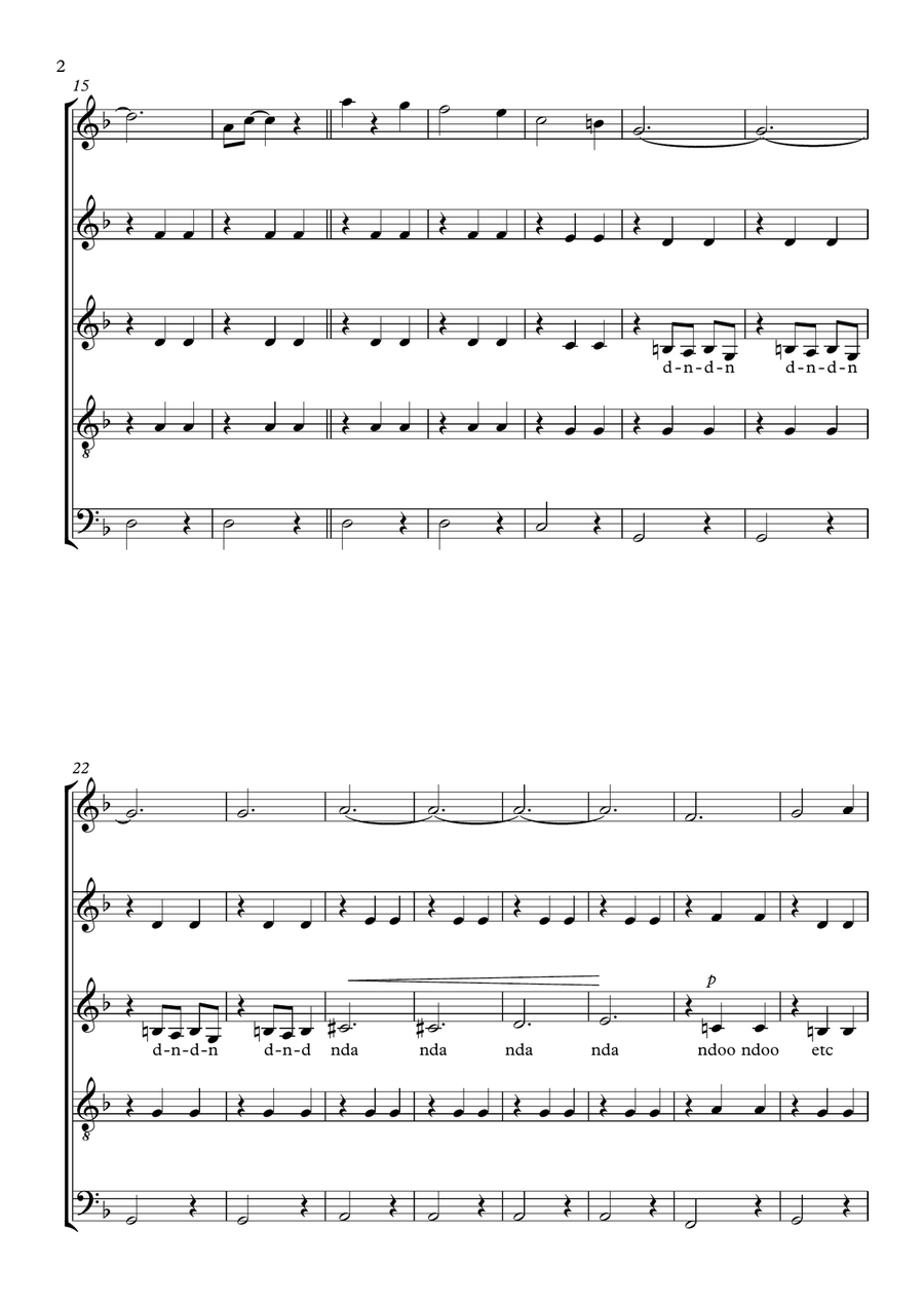 Don't Let It Bring You Down Divisi scores gallery preview page 2