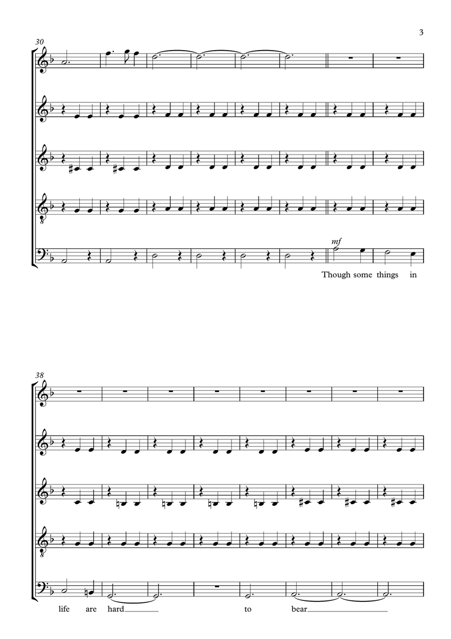Don't Let It Bring You Down Divisi scores gallery preview page 3