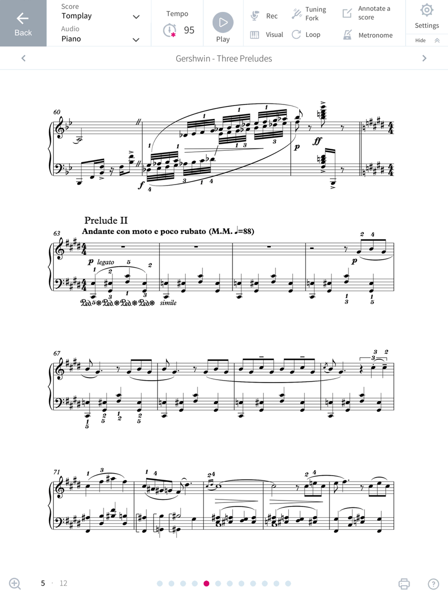 Three Preludes Three Preludes Piano Method scores gallery preview page 6