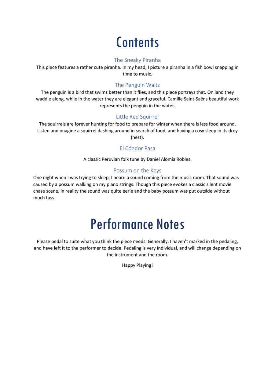 Scales, Feathers and Fur Scales, Feathers and Fur Chamber Music scores gallery preview page 2