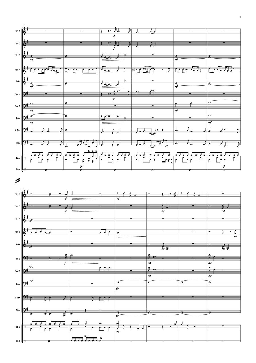 For Your Eyes Only For Your Eyes Only Brass Ensemble scores gallery preview page 5
