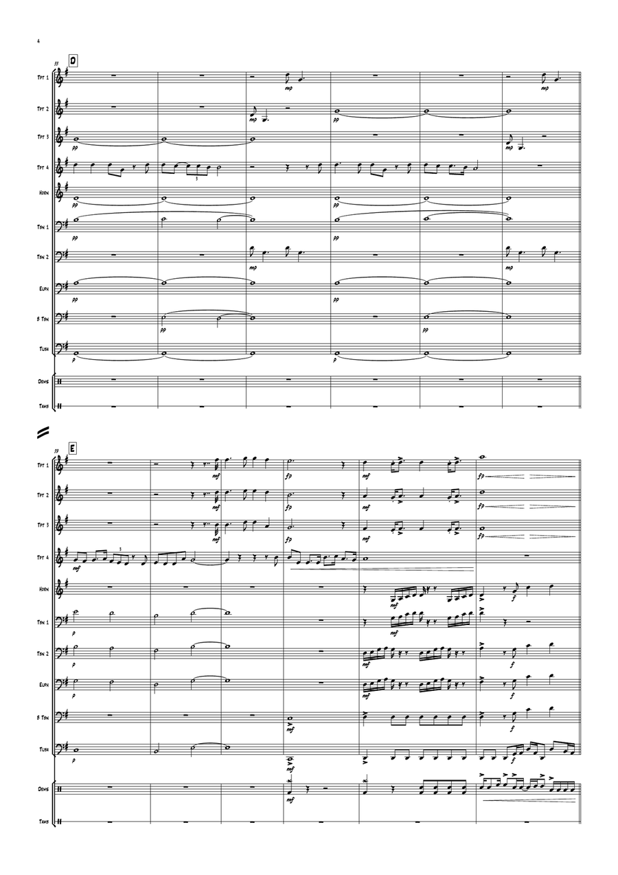 For Your Eyes Only For Your Eyes Only Brass Ensemble scores gallery preview page 6