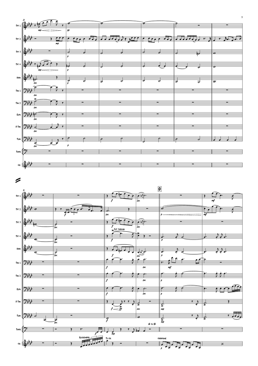 Writing's On The Wall Writing's On The Wall Brass Ensemble scores gallery preview page 5