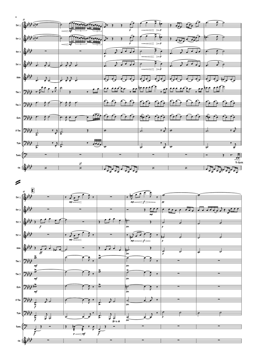 Writing's On The Wall Writing's On The Wall Brass Ensemble scores gallery preview page 6