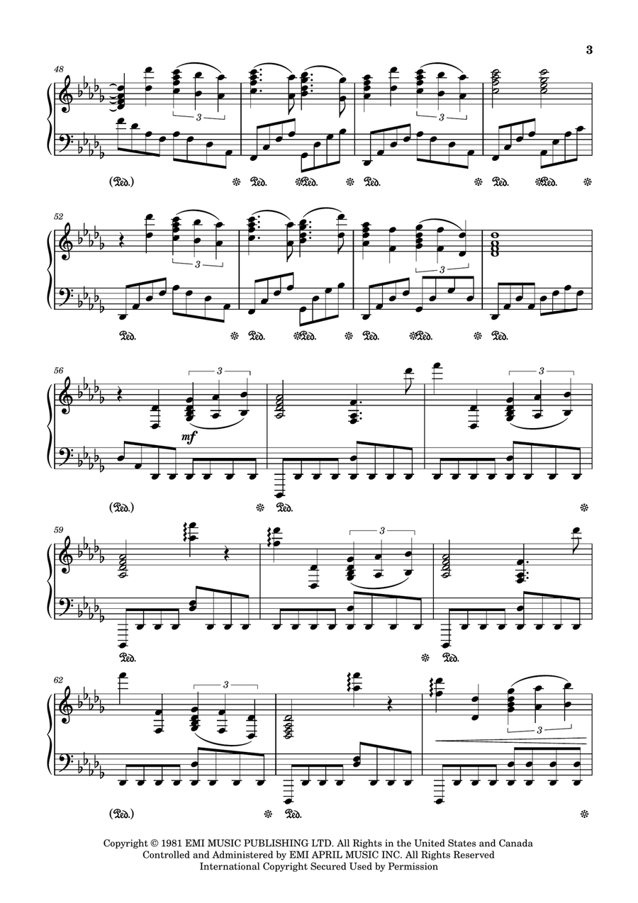 Chariots Of Fire Piano Solo scores gallery preview page 3