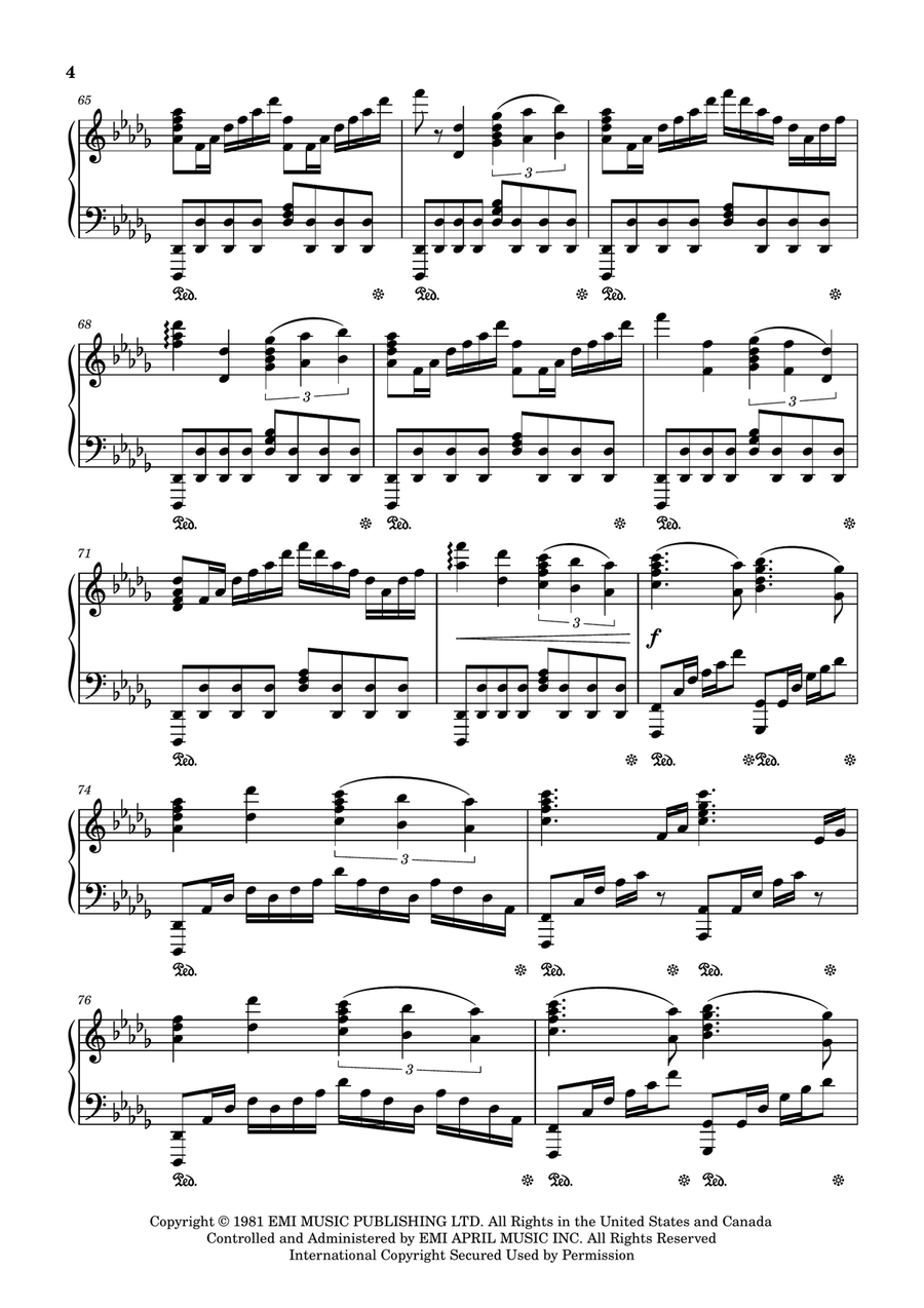 Chariots Of Fire Piano Solo scores gallery preview page 4