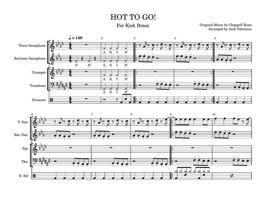 Hot To Go! Hot To Go! Small Ensemble scores gallery preview page 1