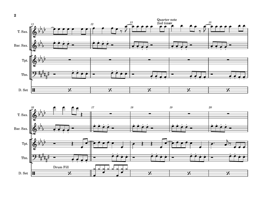 Hot To Go! Hot To Go! Small Ensemble scores gallery preview page 2