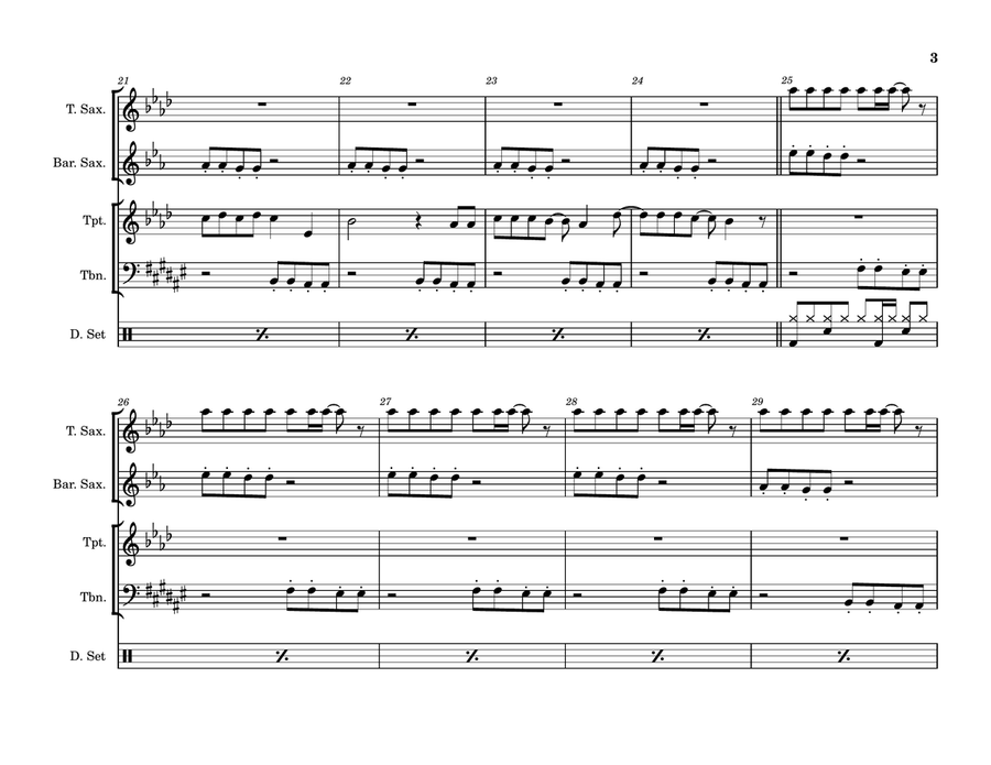 Hot To Go! Hot To Go! Small Ensemble scores gallery preview page 3