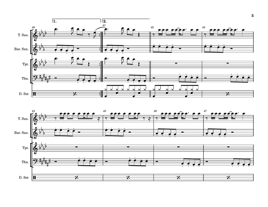 Hot To Go! Hot To Go! Small Ensemble scores gallery preview page 5