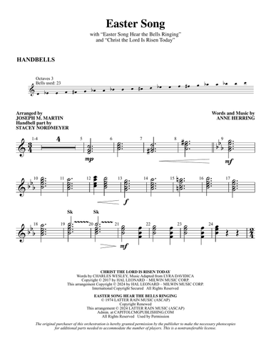 Easter Song (arr. Joseph M. Martin) - Handbells