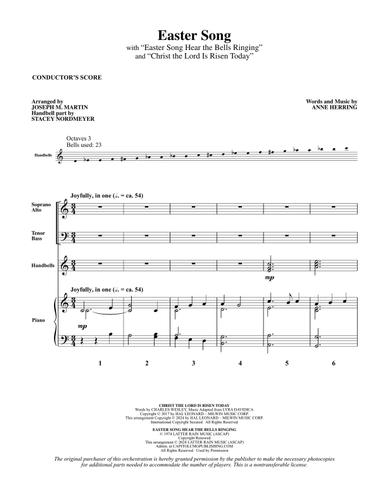 Easter Song (arr. Joseph M. Martin) - Full Score