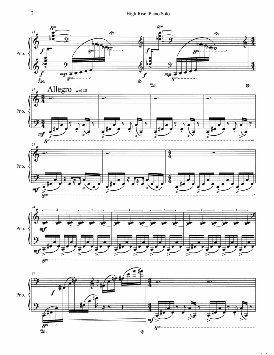 High-Rise for Piano Solo Piano Solo scores gallery preview page 4